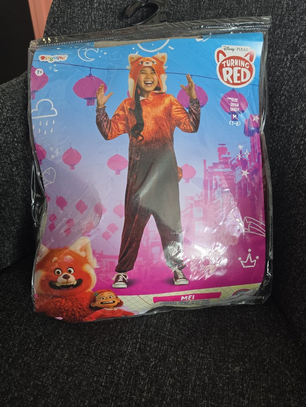 NIP Disguise Disney Turning Red Child Size M(7-8) Mei  Halloween Costume Panda